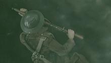A screen shot of the mannequin during battle