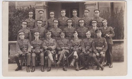 A black-and-white photograph of Byron Cooper Sisler’s graduating class from the Air Force.