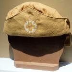 A tan-coloured, soft nurse’s cap.